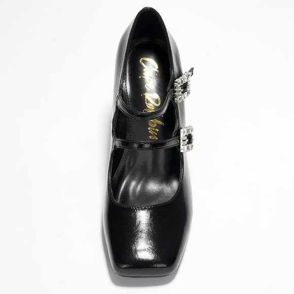 •CAPE ROBBIN• “Selina” Double Strap Mary Jane Heels - Black // NIB - Picture 4 of 16